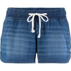 Szorty dżinsowe ze stretchem bonprix niebieski. Niebieskie jeansy damskie bonprix, bez wzorów, z jeansu. Za 54,99 zł.