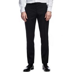 Spodnie ROBERTO GDCE900231. Czarne spodnie męskie Giacomo Conti, m, bez wzorów, z poliesteru, eleganckie. Za 499,00 zł.