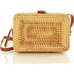 Torebka typu koszyk z naturalnych materiałów - rectangle rattan beż natura. Kuferki damskie producent niezdefiniowany, w paski, z jeansu, retro, bez dodatków. Za 139,00 zł.