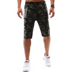 Spodenki i szorty męskie: Krótkie spodenki dresowe męskie woodland camo (sx0544)