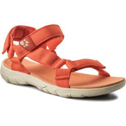 Sandały JACK WOLFSKIN - Seven Seas 2 Sandal W 4022441 Hot Coral. Pomarańczowe klapki damskie marki Jack Wolfskin, bez wzorów, z materiału, bez obcasa. W wyprzedaży za 189,00 zł.