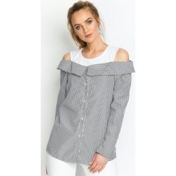 Czarno-Biała Koszula Make It Now. Czarne koszule damskie Multu, s. Za 19,99 zł.