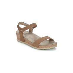 Sandały Panama Jack CAPRI. Pomarańczowe sandały damskie Panama Jack, bez wzorów, bez obcasa, bez zapięcia. Za 395,10 zł.