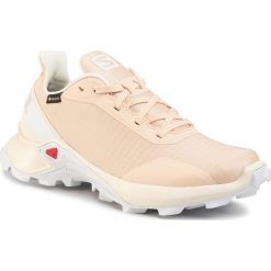 Buty SALOMON - Alphacross Gtx W GORE-TEX 409612 20 V0 Bellini/Vanilla Ice/White. Brązowe buty sportowe damskie Salomon, bez wzorów, z tworzywa sztucznego, sportowe, do biegania, gore-tex. W wyprzedaży za 339,00 zł.