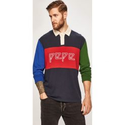 Pepe Jeans - Bluza. Czerwone bluzy męskie Pepe Jeans, xl, z aplikacjami, z bawełny, z kapturem, bez rękawów, bez kaptura. W wyprzedaży za 219,90 zł.