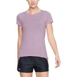 Under Armour HeatGear® Koszulka Fioletowy. Fioletowe koszulki damskie Under Armour, l, bez wzorów, z elastanu, bez kołnierzyka. Za 137,95 zł.