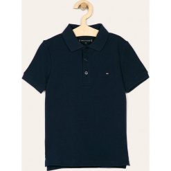 Tommy Hilfiger - Polo dziecięce 128-176 cm. Niebieskie t-shirty chłopięce TOMMY HILFIGER, bez wzorów, z elastanu, z krótkim rękawem. Za 199,90 zł.