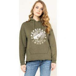 Bluza Pepe Jeans Betty PL580912. Zielone bluzy damskie Pepe Jeans, l, bez wzorów, z bawełny, bez rękawów, bez kaptura. W wyprzedaży za 249,00 zł.