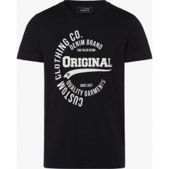 Tom Tailor Denim - T-shirt męski, niebieski. Niebieskie t-shirty męskie TOM TAILOR DENIM, m, z nadrukiem, z bawełny, bez kołnierzyka. Za 39,95 zł.