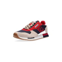 Buty Napapijri NA4DWF VIRTUS. Niebieskie trampki męskie Napapijri, bez wzorów, bez zapięcia. Za 377,72 zł.