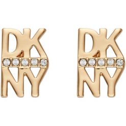 Dkny - Kolczyki. Żółte kolczyki damskie DKNY, metalowe. Za 169,90 zł.
