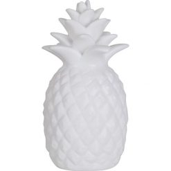Koszule nocne i halki: Lampka nocna „Ananas” w kolorze białym – wys. 18 cm