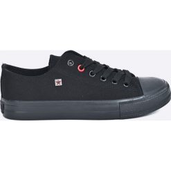 Big Star - Trampki. Czarne trampki i tenisówki damskie marki BIG STAR, z materiału, na sznurówki. Za 89,90 zł.