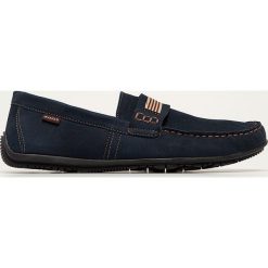 Wojas - Mokasyny skórzane. Niebieskie buty wizytowe męskie Wojas, na co dzień, bez wzorów, ze skóry, eleganckie, bez zapięcia. W wyprzedaży za 259,90 zł.