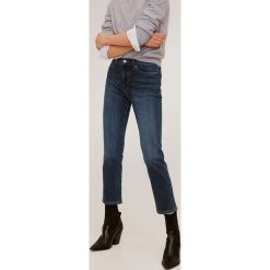 Mango - Jeansy New Grace. Zielone jeansy damskie Mango, bez wzorów, z elastanu. Za 119,90 zł.
