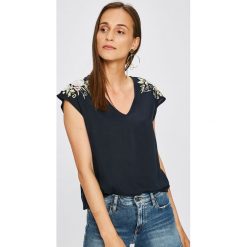 Vero Moda - Top Evy. Szare topy damskie Vero Moda, l, z haftami, z tkaniny. W wyprzedaży za 79,90 zł.