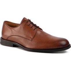 Półbuty GINO ROSSI - MPV745-STAF-01 Brown. Pomarańczowe buty wizytowe męskie Gino Rossi, bez wzorów, ze skóry, eleganckie, bez zapięcia. Za 349,99 zł.