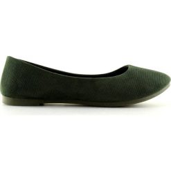 Baleriny damskie zielone JX1018 Green. Zielone baleriny damskie ButyModne, bez wzorów, z tkaniny, bez obcasa. Za 59,00 zł.