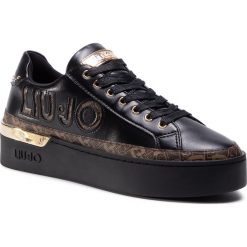 Sneakersy LIU JO - Silvia 22 BF0085 EX014 Black 22222. Czarne półbuty damskie Liu Jo, ze skóry ekologicznej. Za 649,00 zł.