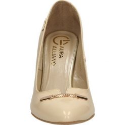 CZÓŁENKA LAURA GALIANO 1505. Brązowe buty ślubne damskie Casu, na koturnie. Za 209,99 zł.