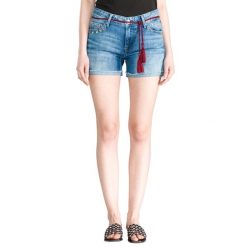 Pepe Jeans Thrasher Szorty Niebieski. Niebieskie szorty damskie Pepe Jeans, bez wzorów, z bawełny. Za 335,95 zł.