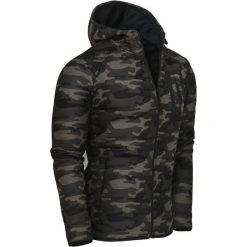 Bluza męska z kapturem szare moro Recea. Szare bluzy męskie Recea, xl, moro, z bawełny, z kapturem, bez rękawów, z kapturem. Za 48,98 zł.