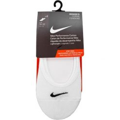 Zestaw 3 par stopek damskich NIKE - SX4863 101 Biały. Białe skarpetki damskie Nike, bez wzorów, z elastanu. Za 49,00 zł.