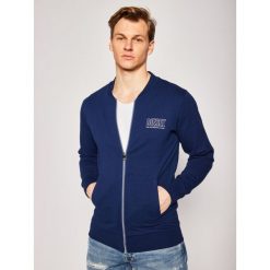 Bluza Diesel Justin 00SFWI 0QAZK. Niebieskie bluzy męskie Diesel, xxl, bez wzorów, z bawełny, bez kołnierzyka, bez rękawów, bez kaptura. W wyprzedaży za 299,00 zł.