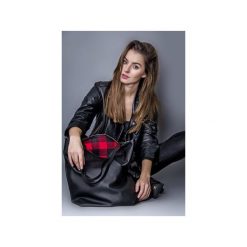 Shopper bag damskie: torba basic krata 01