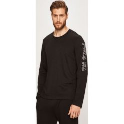 Polo Ralph Lauren - Longsleeve piżamowy. Czarne piżamy męskie Polo Ralph Lauren, s, z nadrukiem, z bawełny, z długim rękawem. W wyprzedaży za 149,90 zł.