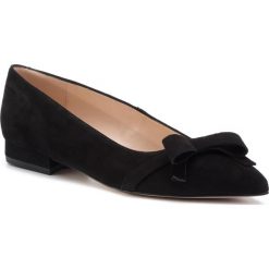 Baleriny EVA MINGE - EM-21-06-000179 801. Czarne baleriny damskie Eva Minge, bez wzorów, ze skóry, bez obcasa. Za 419,00 zł.