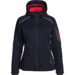 CMP WOMAN ZIP HOOD JACKET Kurtka Softshell black blue. Niebieskie kurtki sportowe damskie CMP, z poliesteru. Za 339,00 zł.