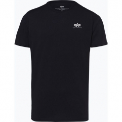 Alpha Industries - T-shirt męski, niebieski. Niebieskie t-shirty męskie Alpha Industries, xxl, z nadrukiem, z dżerseju, bez kołnierzyka. Za 89,95 zł.