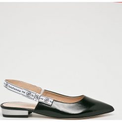 Solo Femme - Baleriny. Czarne baleriny damskie Solo Femme, bez wzorów, ze skóry, bez obcasa. W wyprzedaży za 219,90 zł.