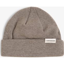 Calvin Klein Jeans - Czapka męska, szary. Szare czapki męskie Calvin Klein Jeans, z aplikacjami, z bawełny. Za 179,95 zł.
