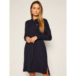 Sukienka codzienna Lacoste EF2286. Niebieskie sukienki damskie Lacoste, na co dzień, xs, bez wzorów, bez kołnierzyka, bez rękawów, proste. Za 739,00 zł.