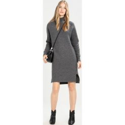 Sukienki: Selected Femme SFCARNE HIGHNECK Sukienka dzianinowa medium grey melange