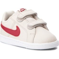 Buty NIKE - Court Royale (TDV) 833656 008 Desert Sand/Red Crush/White. Brązowe półbuty dziewczęce Nike, na rzepy. W wyprzedaży za 139,00 zł.