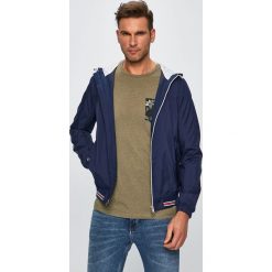 Tom Tailor Denim - Kurtka. Niebieskie płaszcze męskie TOM TAILOR DENIM, s, bez wzorów, z poliesteru, krótkie, z kapturem. Za 339,90 zł.