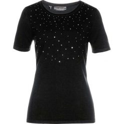 Sweter z połyskującymi kamieniami bonprix czarny. Czarne swetry klasyczne damskie bonprix. Za 59,99 zł.