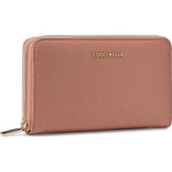 Portfele damskie: Duży Portfel Damski COCCINELLE – AW1 Metallic Saffiano E2 AW1 11 32 01 Rose 023