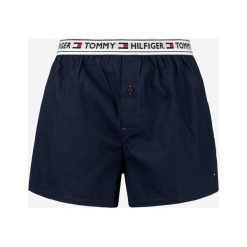 Tommy Hilfiger Szorty Niebieski. Niebieskie bokserki męskie TOMMY HILFIGER, bez wzorów, z bawełny. Za 137,95 zł.