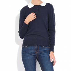 Sweter w kolorze granatowym. Niebieskie bez kategorii marki William de Faye, z kaszmiru. W wyprzedaży za 136,95 zł.