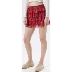 Bordowa Spódnica Nileen. Czerwone spódniczki damskie Born2be, xl, bez wzorów, mini. W wyprzedaży za 39,99 zł.