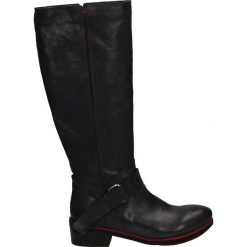 Kozaki - B240 ROC BLUE. Niebieskie buty zimowe damskie Venezia, ze skóry. Za 299,00 zł.