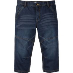 Dżinsy 3/4 Regular Fit Tapered bonprix ciemny denim. Czarne jeansy męskie bonprix, m, bez wzorów. Za 99,99 zł.
