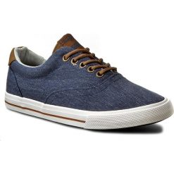 Tenisówki SPRANDI - B188SS16-01 Granatowy. Niebieskie półbuty damskie skórzane Sprandi, bez wzorów, bez obcasa, na płaskiej podeszwie, bez zapięcia. W wyprzedaży za 44,99 zł.