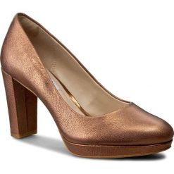 Półbuty CLARKS - Kendra Sienna 261258734 Bronze Metallic. Szare półbuty damskie skórzane marki Clarks. W wyprzedaży za 199,00 zł.