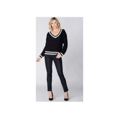 Mosali - Sweter w Serek M045. Czarne swetry klasyczne damskie marki Mosali, m, z materiału, biznesowe. Za 119,00 zł.