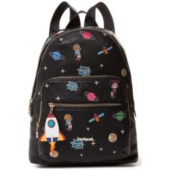 Desigual Plecak Damski Bols Interstellar Lima Czarny. Czarne plecaki damskie marki Desigual, z aplikacjami. Za 349,00 zł.